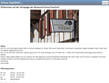 Tablet Screenshot of kreuz-gossliwil.ch